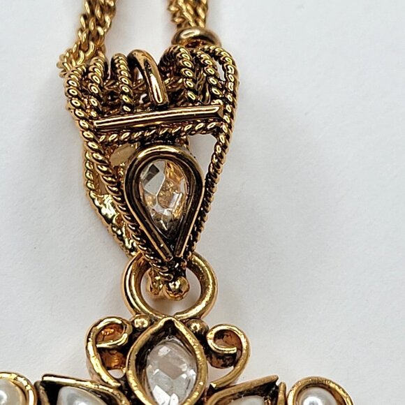 Ethnic Antique Gold Tone Pendant - Picture 3 of 14